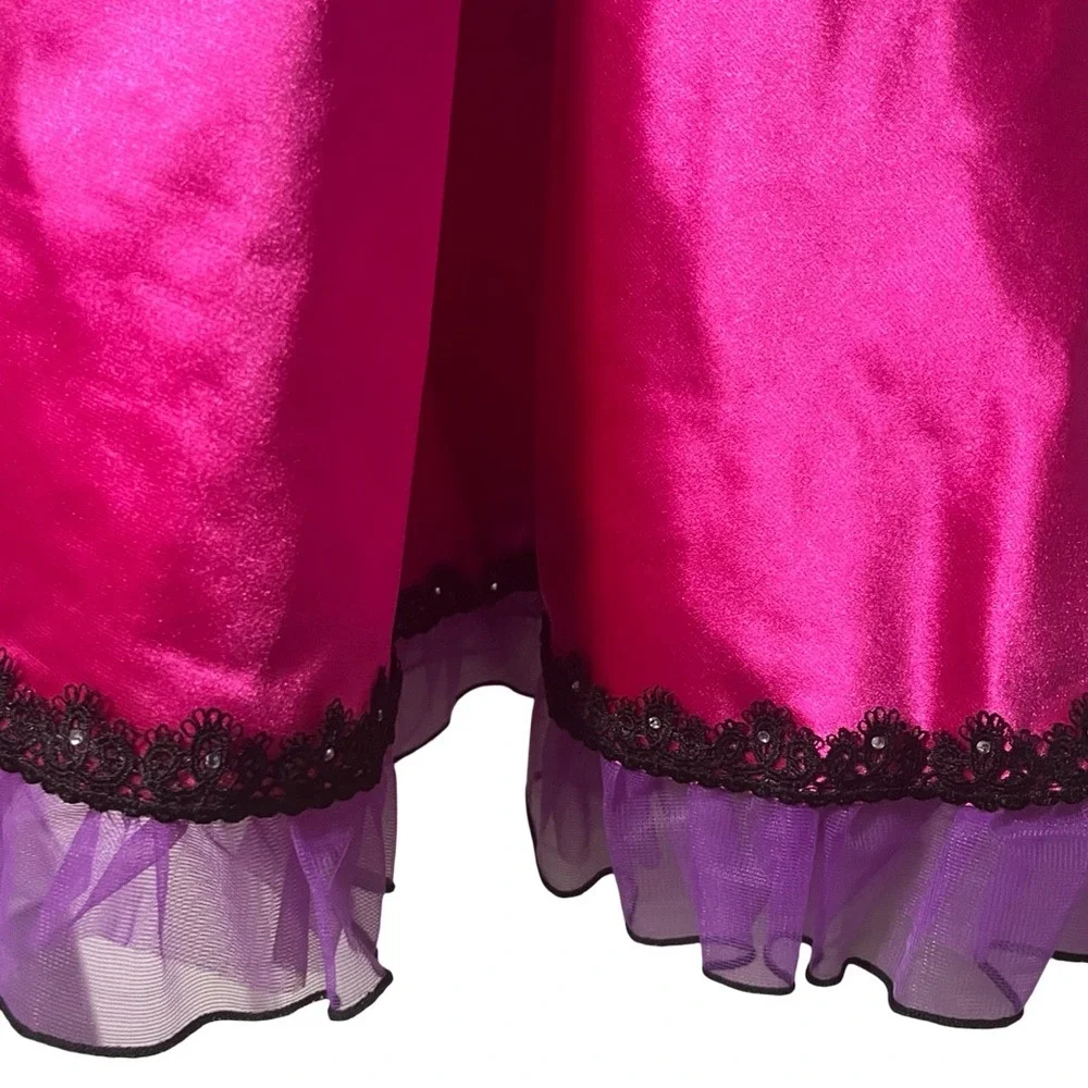 Weissman Girls Pink Sequin Dance Costume Dress Can You Can Can Size MC (10/12) - Picture 12 of 12